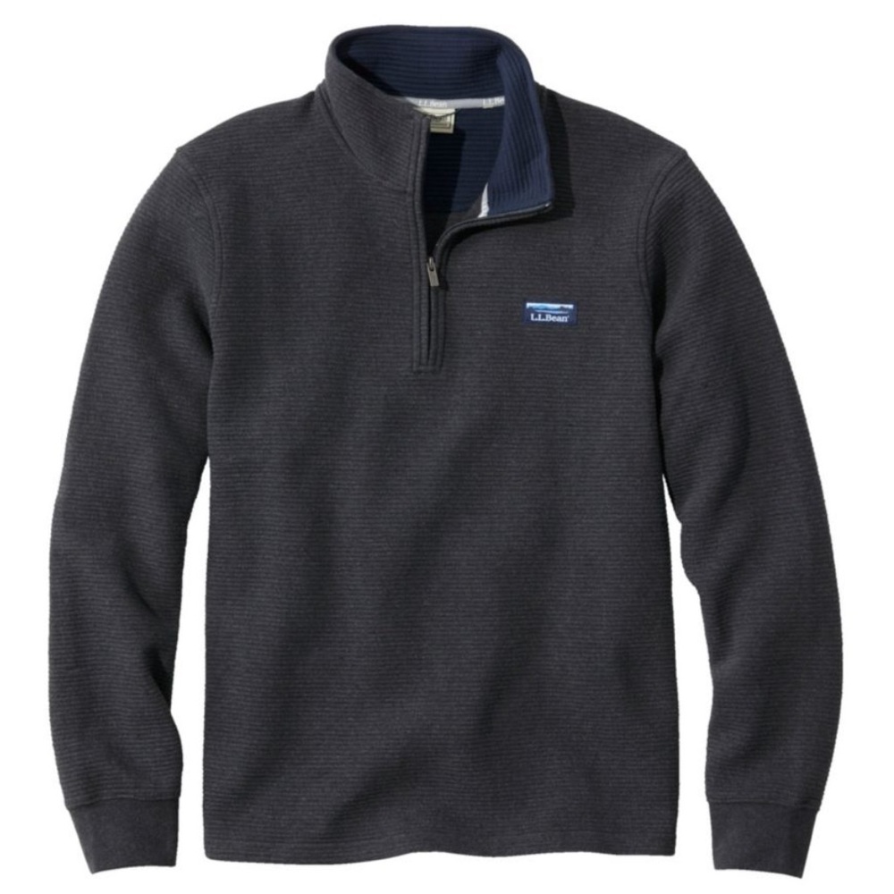 L.L. Bean Men's Charcoal Zip-Up Sweater